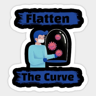 Flatten The Curve Sticker